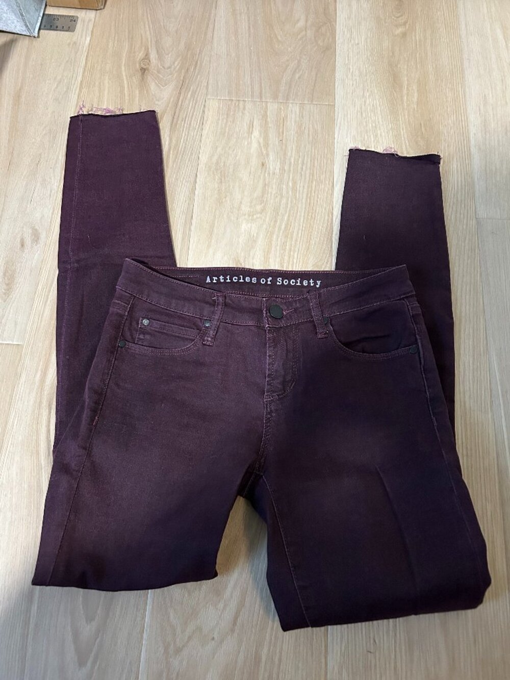 Articles of Society Davenport Skinny Raw Hem Jeans size 24